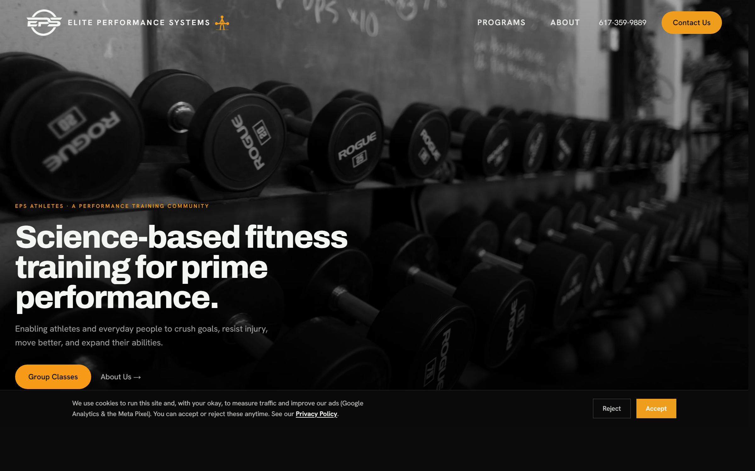 EPS Athletes website