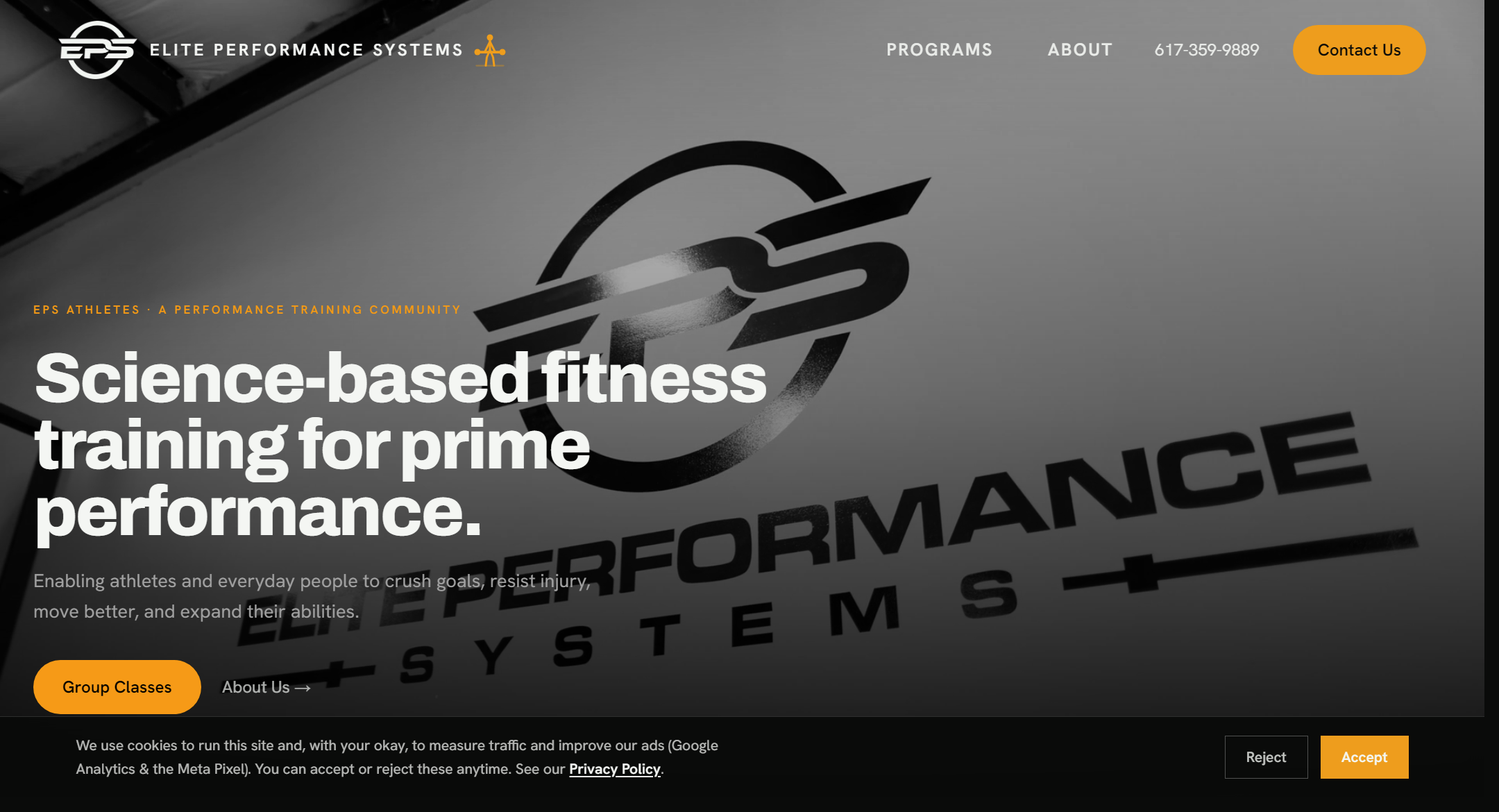 EPS Athletes website TC Scales rebuilt